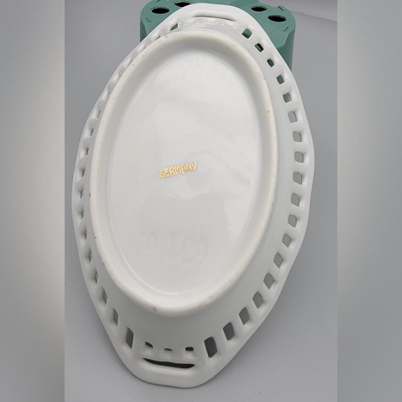 Vintage Hand-painted Celery Dish - Picture 2 of 2